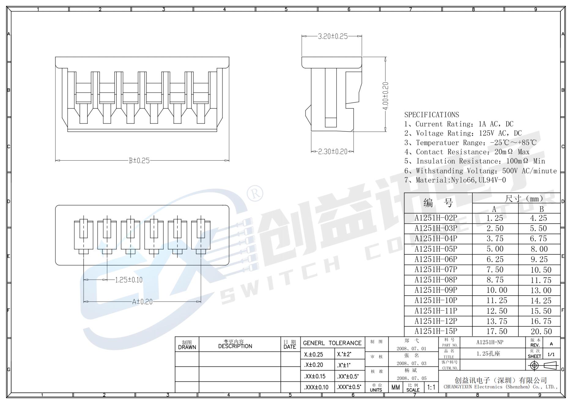 板線連接器PH1.25-XX(圖9)